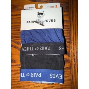 Pair of Thieves Men SuperSoft Trunk 2-Pack Black Blue Size Small NEW